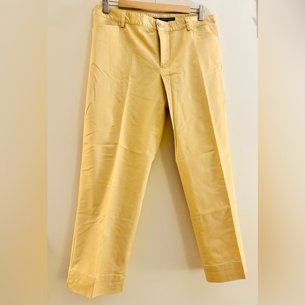 Ralph Lauren Yellow Chinos for Casual Elegance